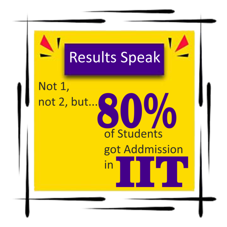 80% Results IIT admission Arun Physics Academy